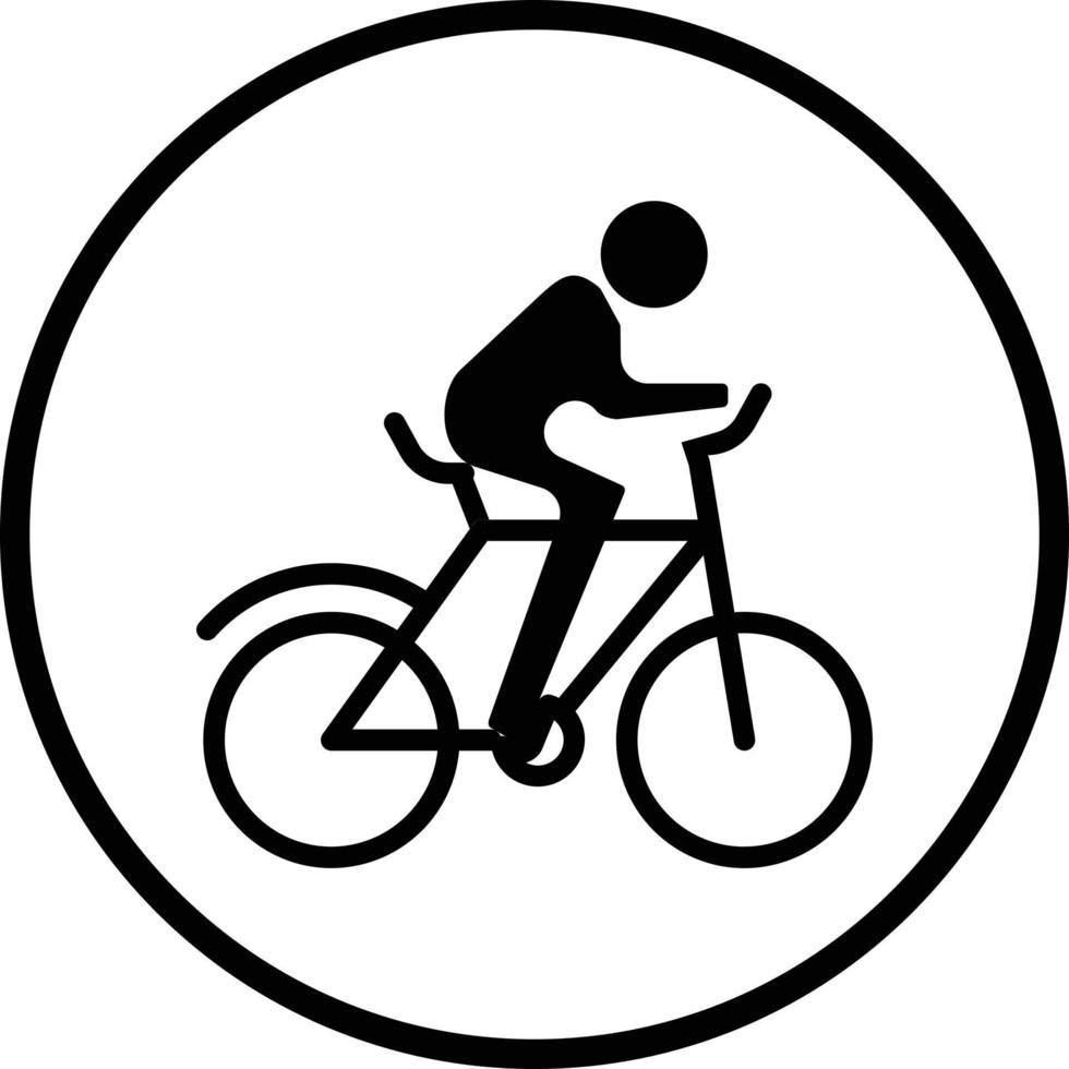 Cycling Vector Icon Design