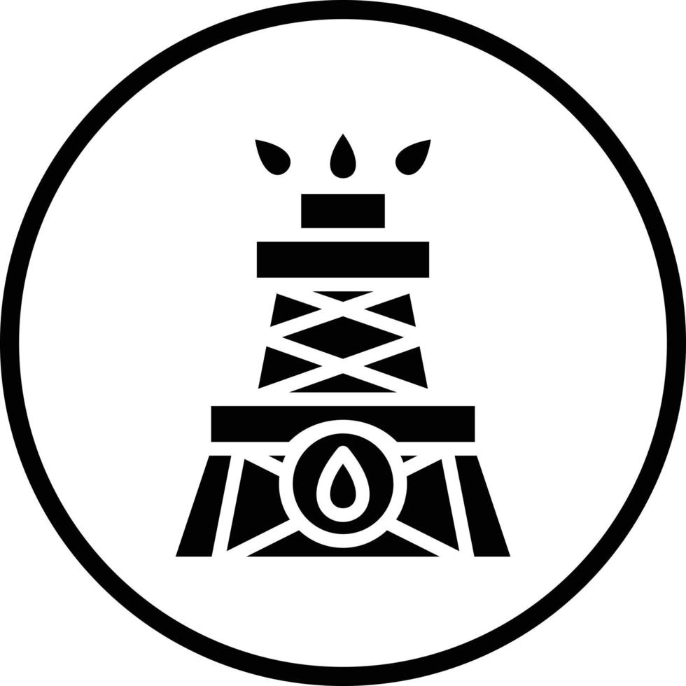 Drilling Oil Vector Icon Design