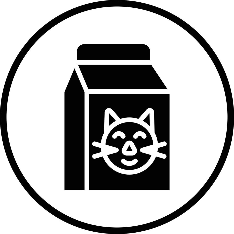 gato comida vector icono diseño