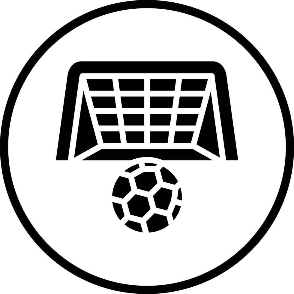 Football Goal Vector Icon Design