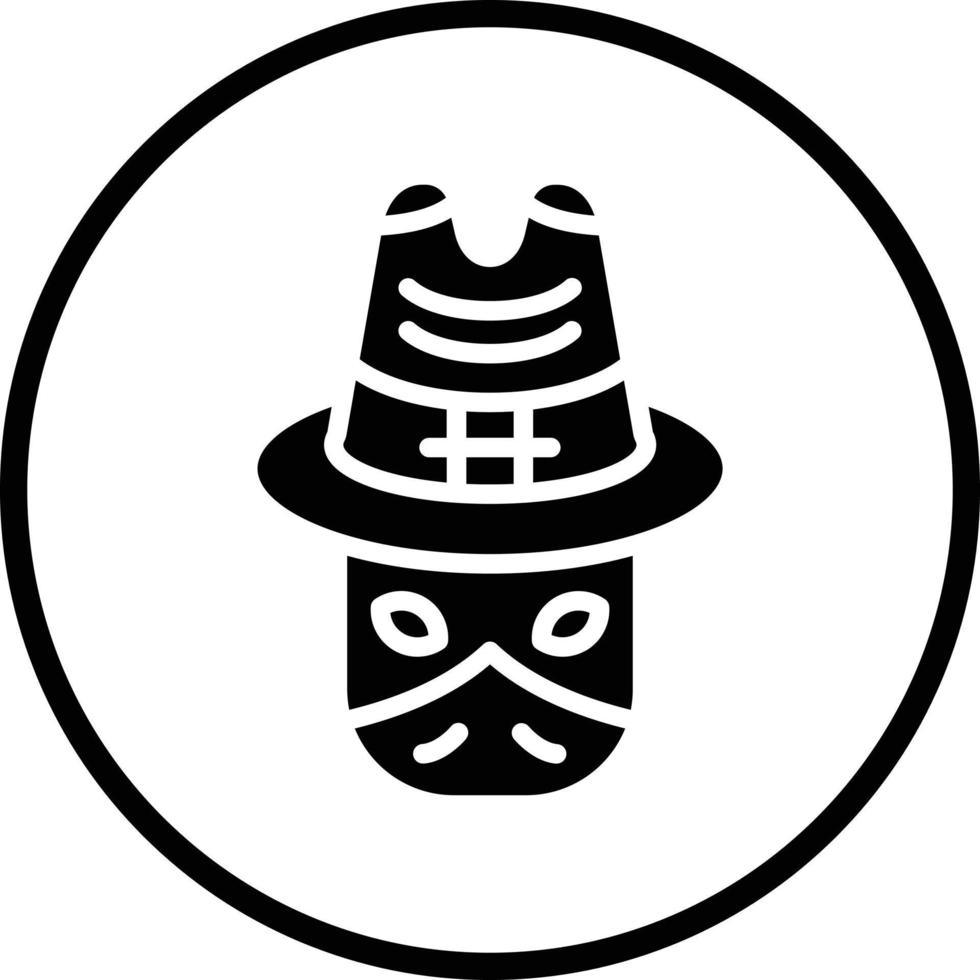 diseño de icono de vector de bandido