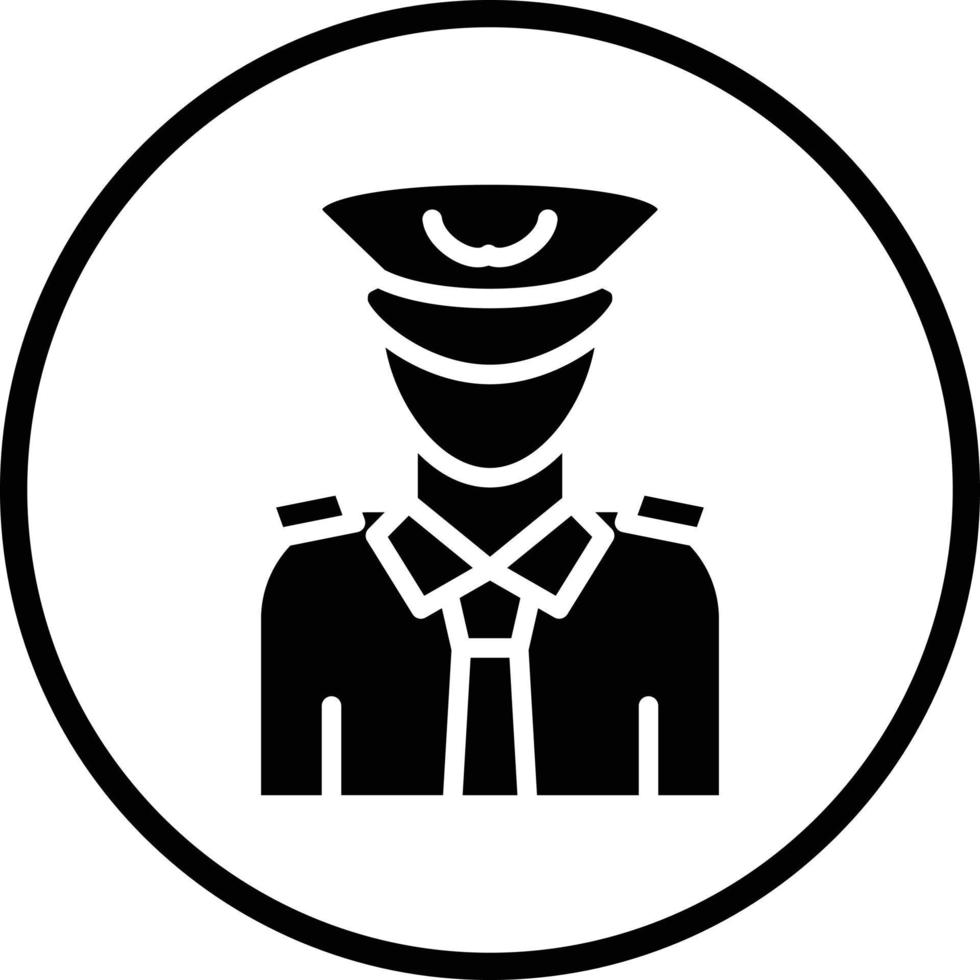 diseño de icono de vector de capitán