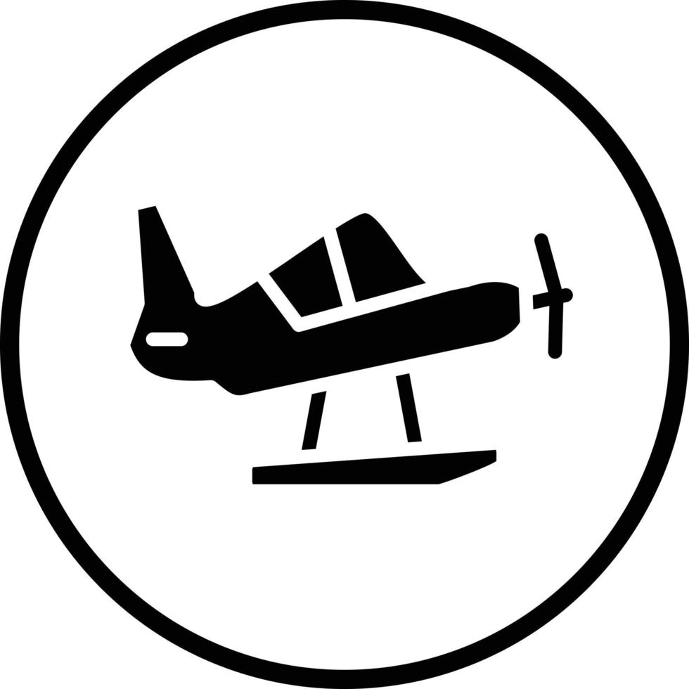 hidroavión vector icono diseño