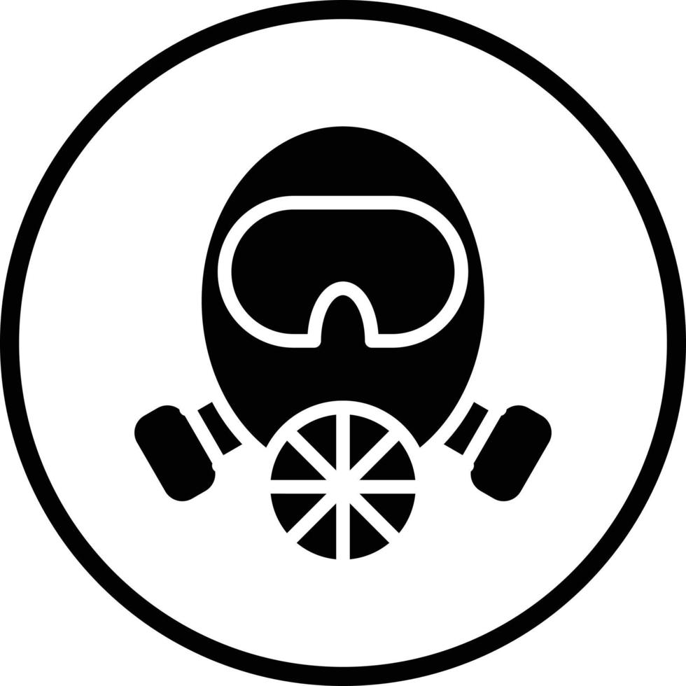 Fireman Mask Vector Icon Design
