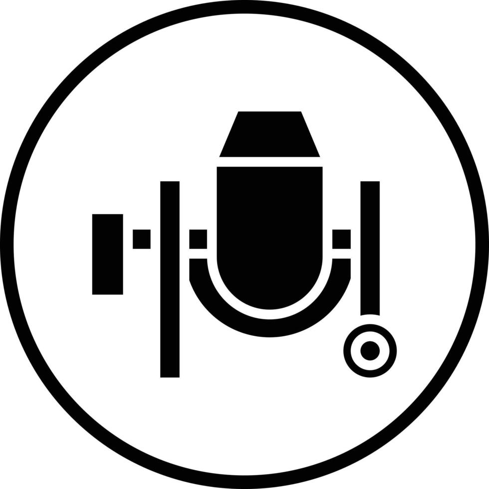 Concerete Mixer Vector Icon Design