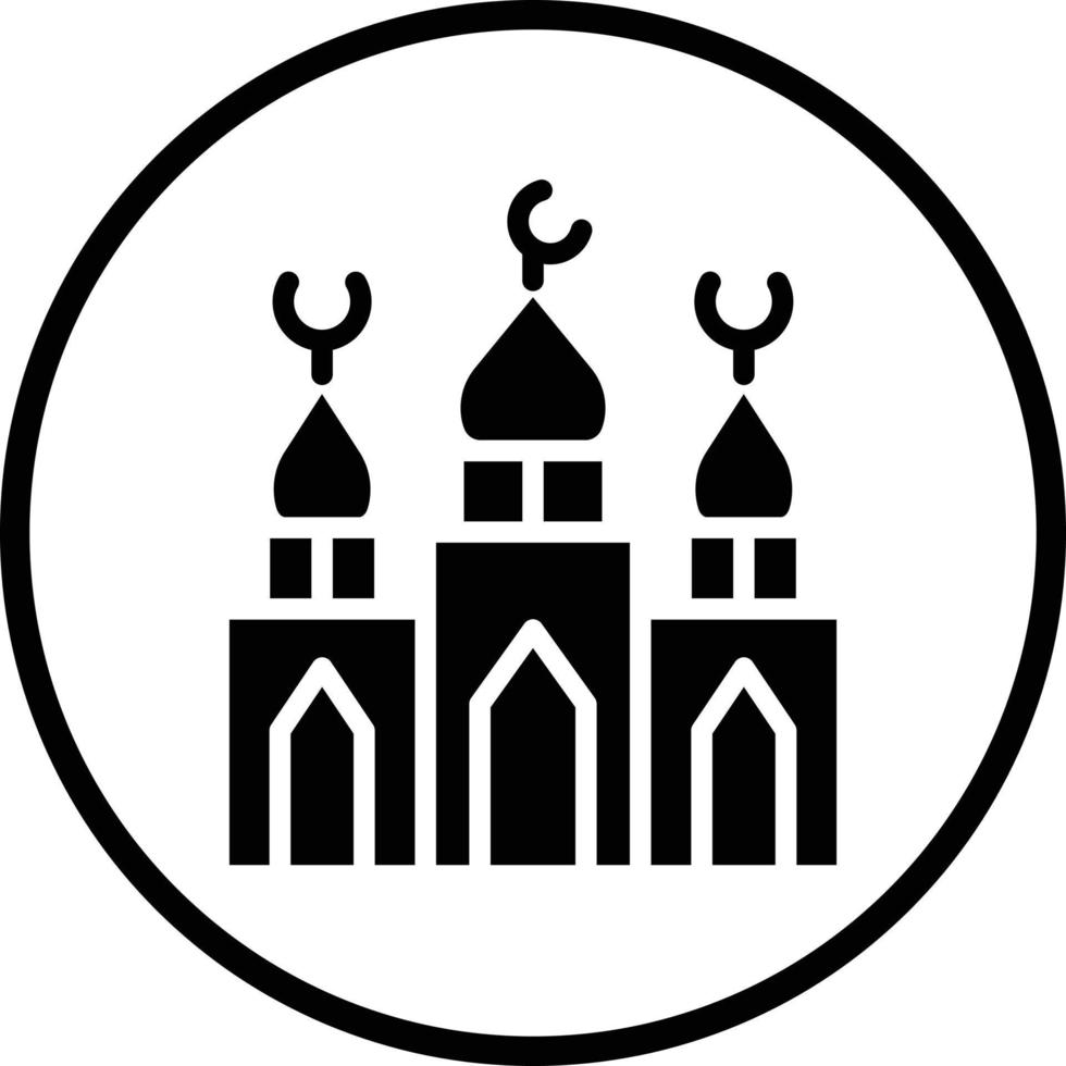 diseño de icono de vector de mezquita