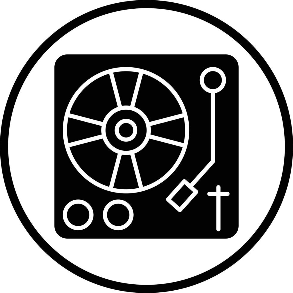 Turn Table Vector Icon Design