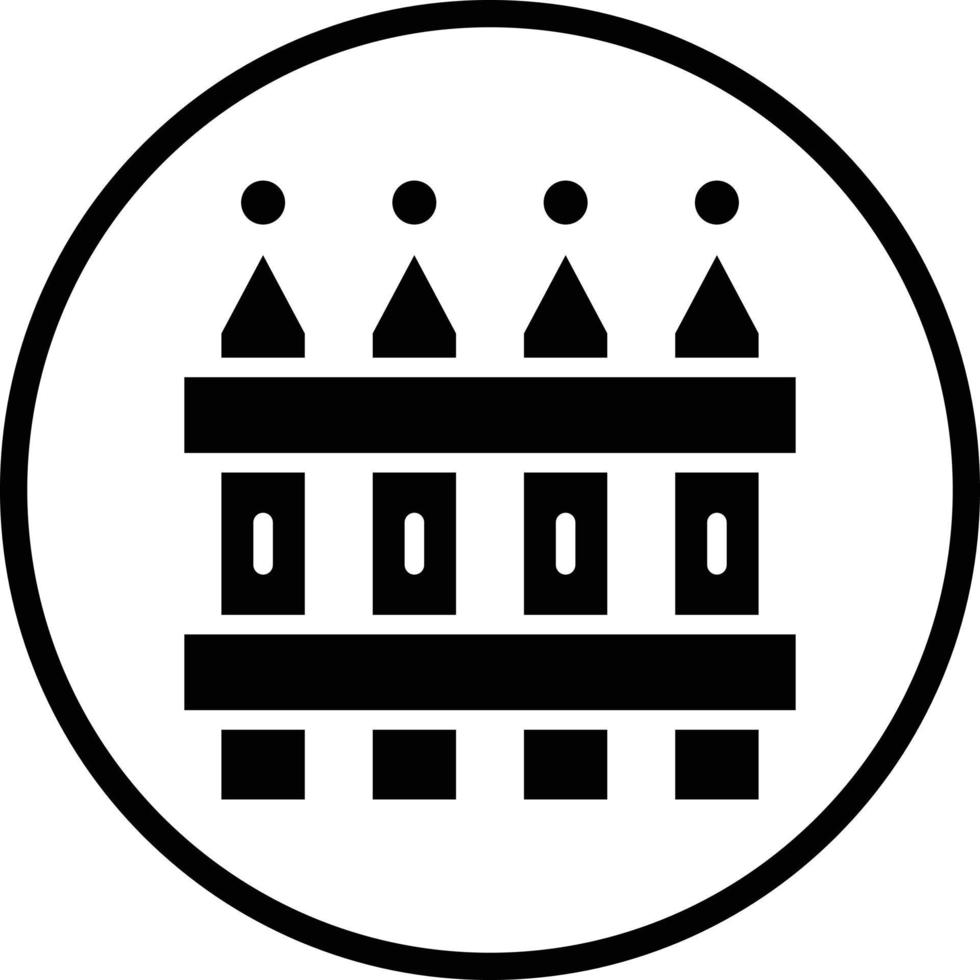 Fence Vector Icon Design
