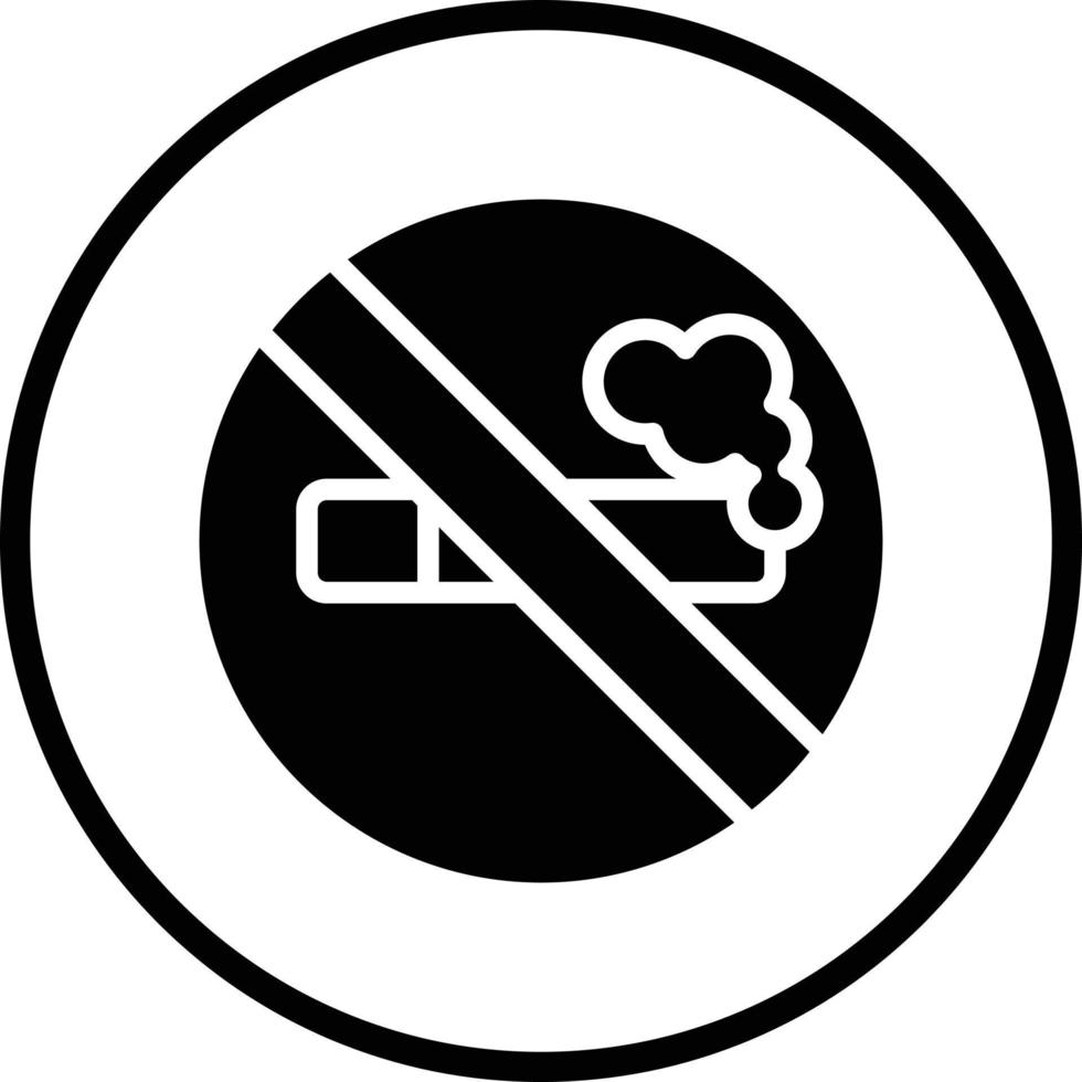 No Smoking Vector Icon Design