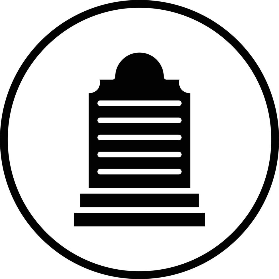 Grave Vector Icon Design
