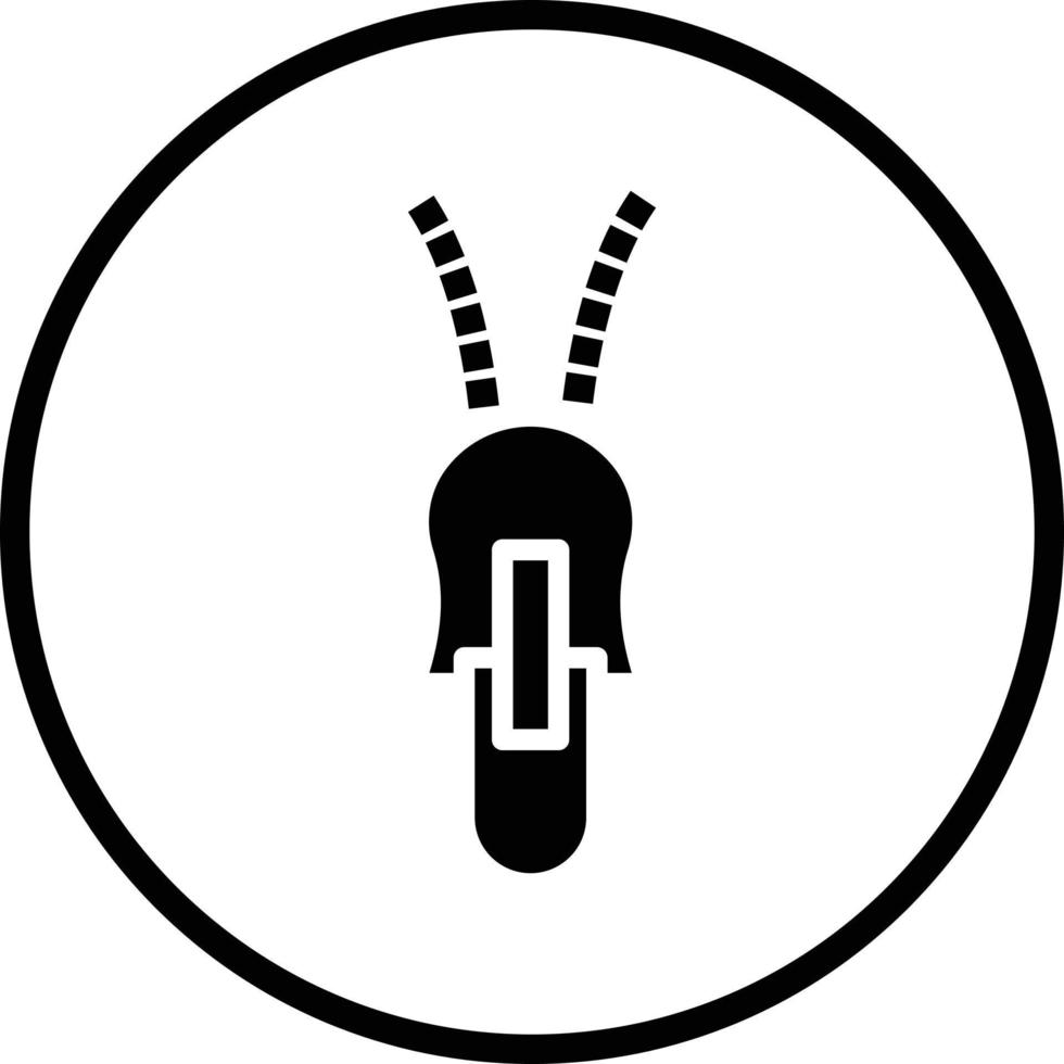 Zipper Vector Icon Design