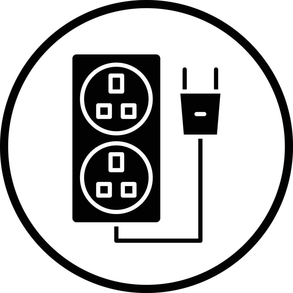 Power Socket Vector Icon Design