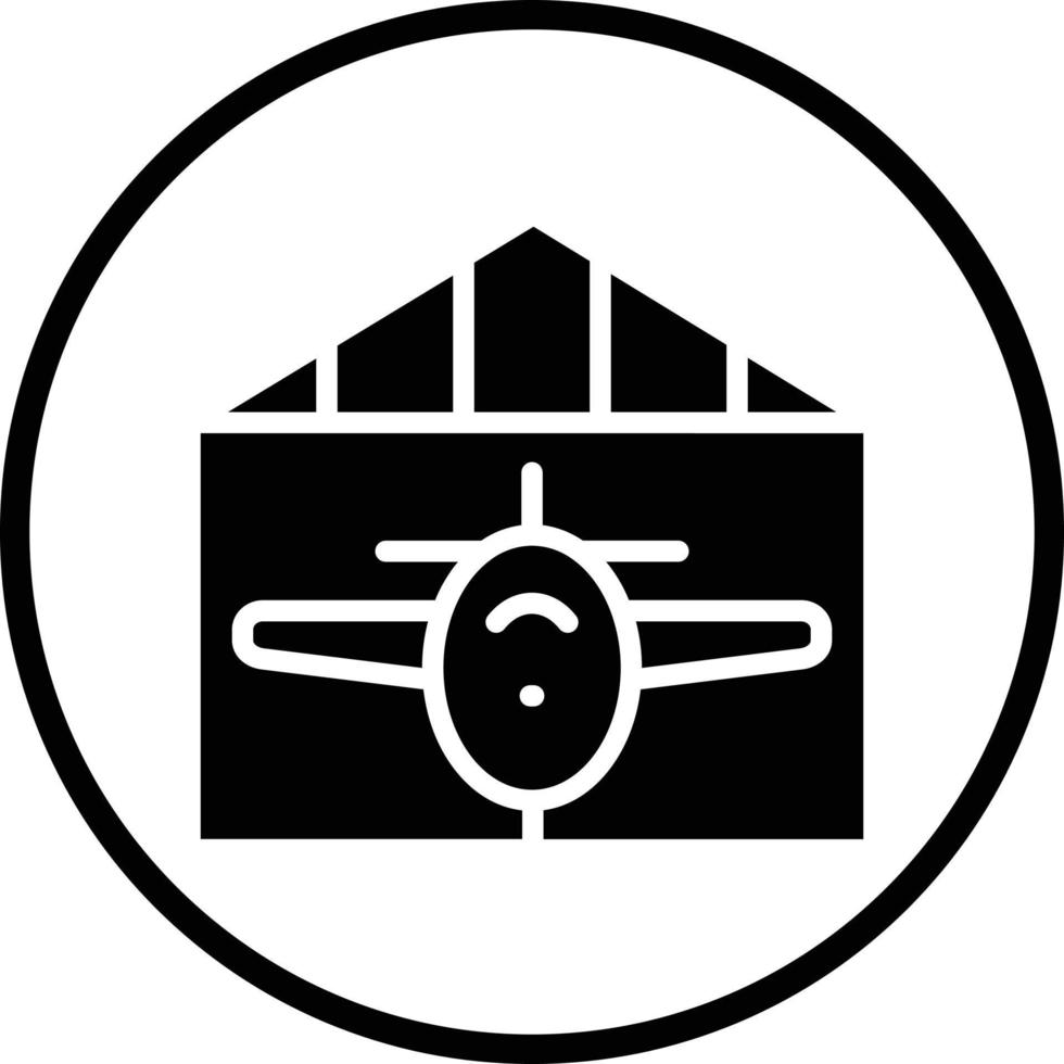 hangar vector icono diseño