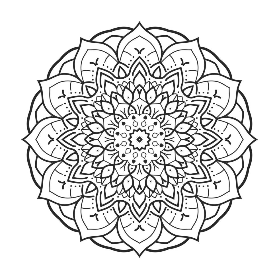 increíble hermosa mandala gráficos vector