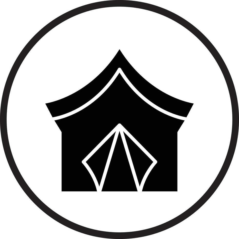 Tent Vector Icon Design