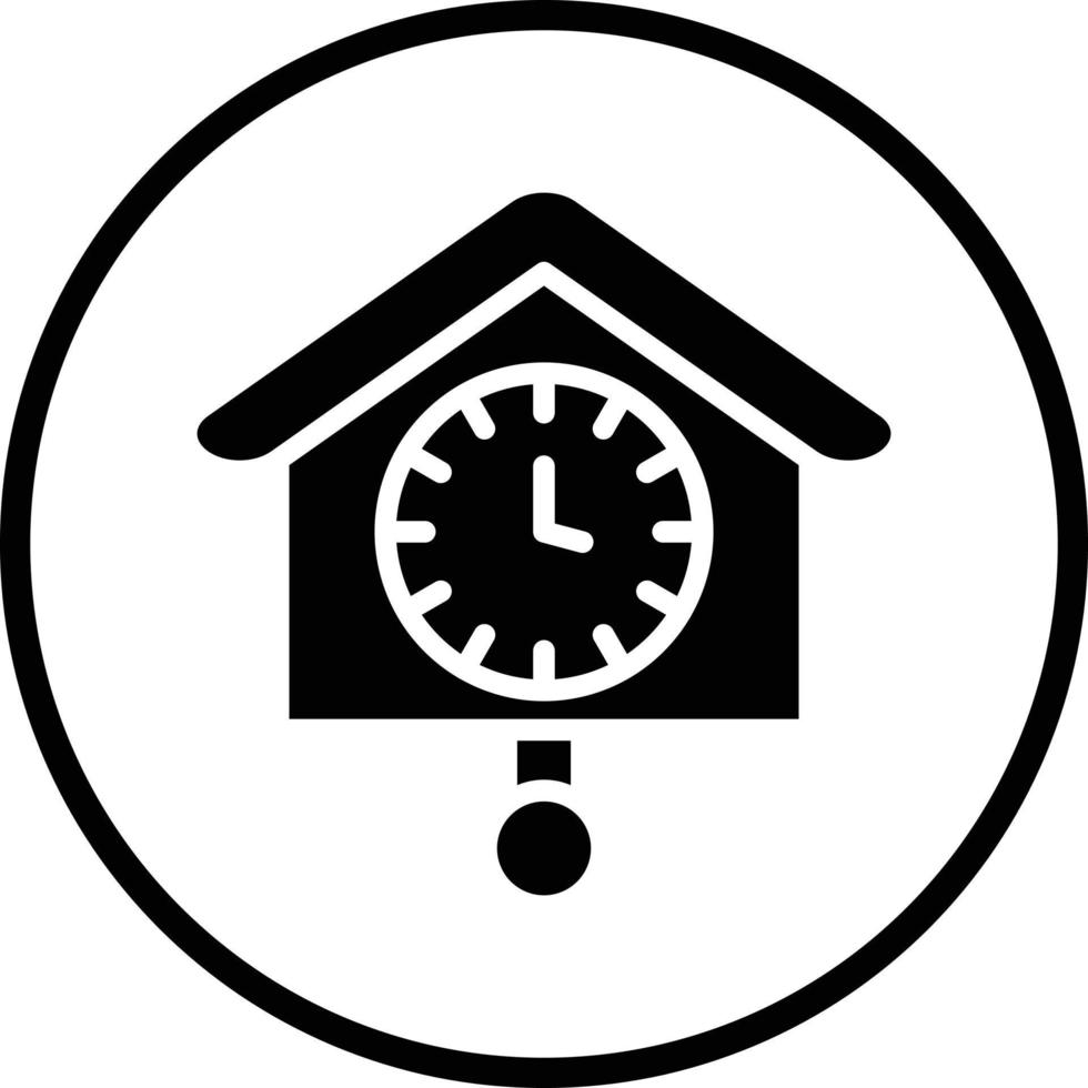 diseño de icono de vector de reloj de cuco