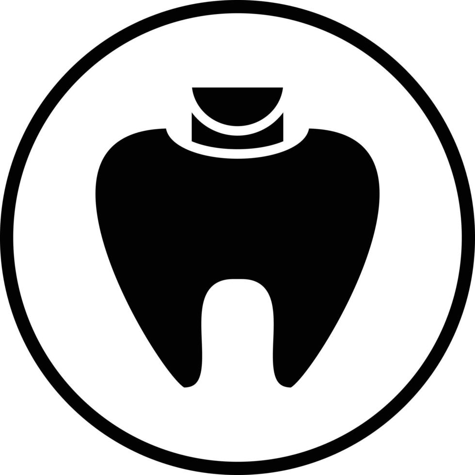 Dental Filling Vector Icon Design