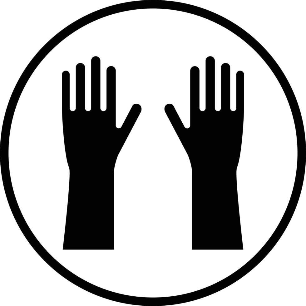 Gloves Vector Icon Design