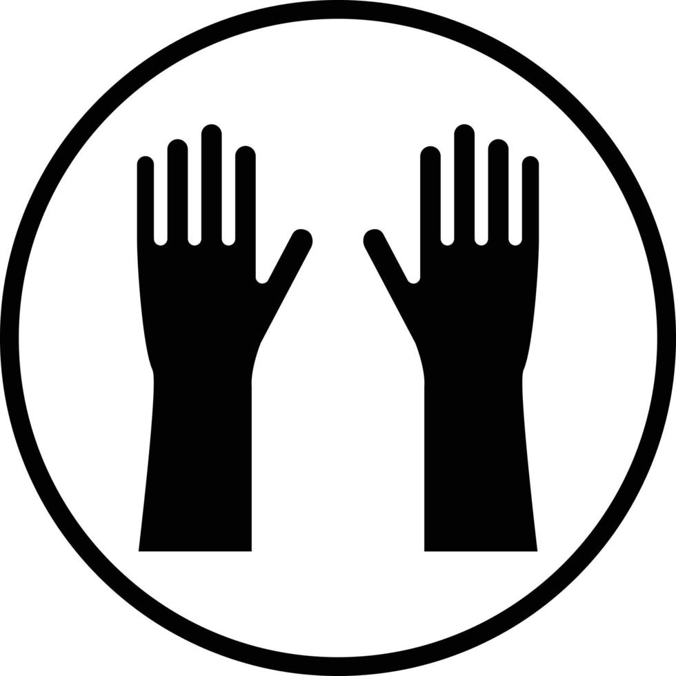 Gloves Vector Icon Design