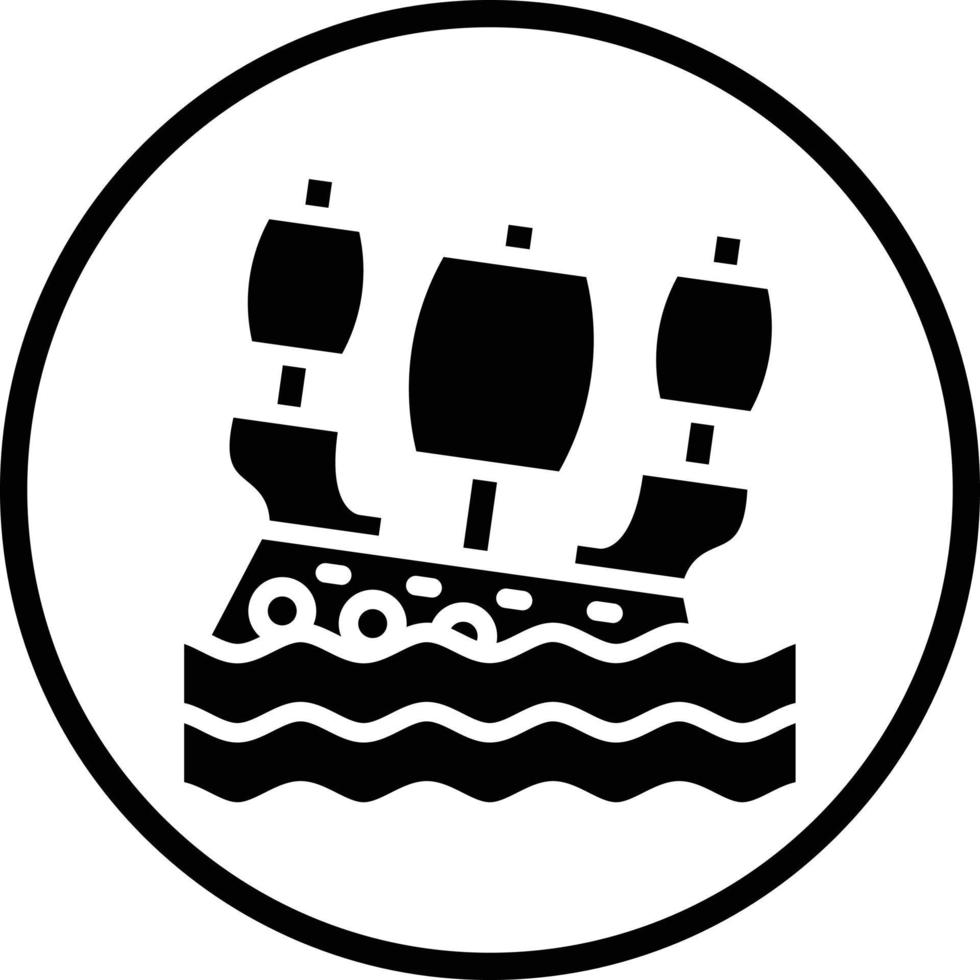 Shipwreck Vector Icon Design