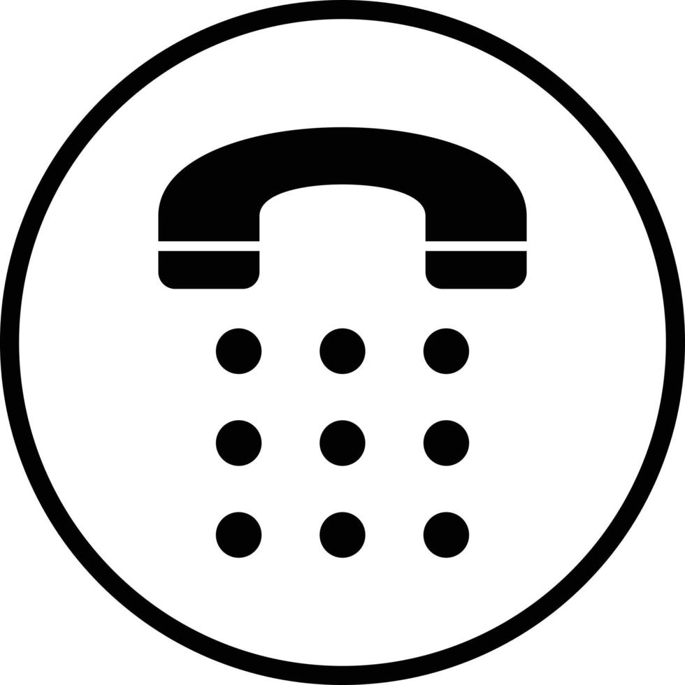 Phone Dial Vector Icon Design