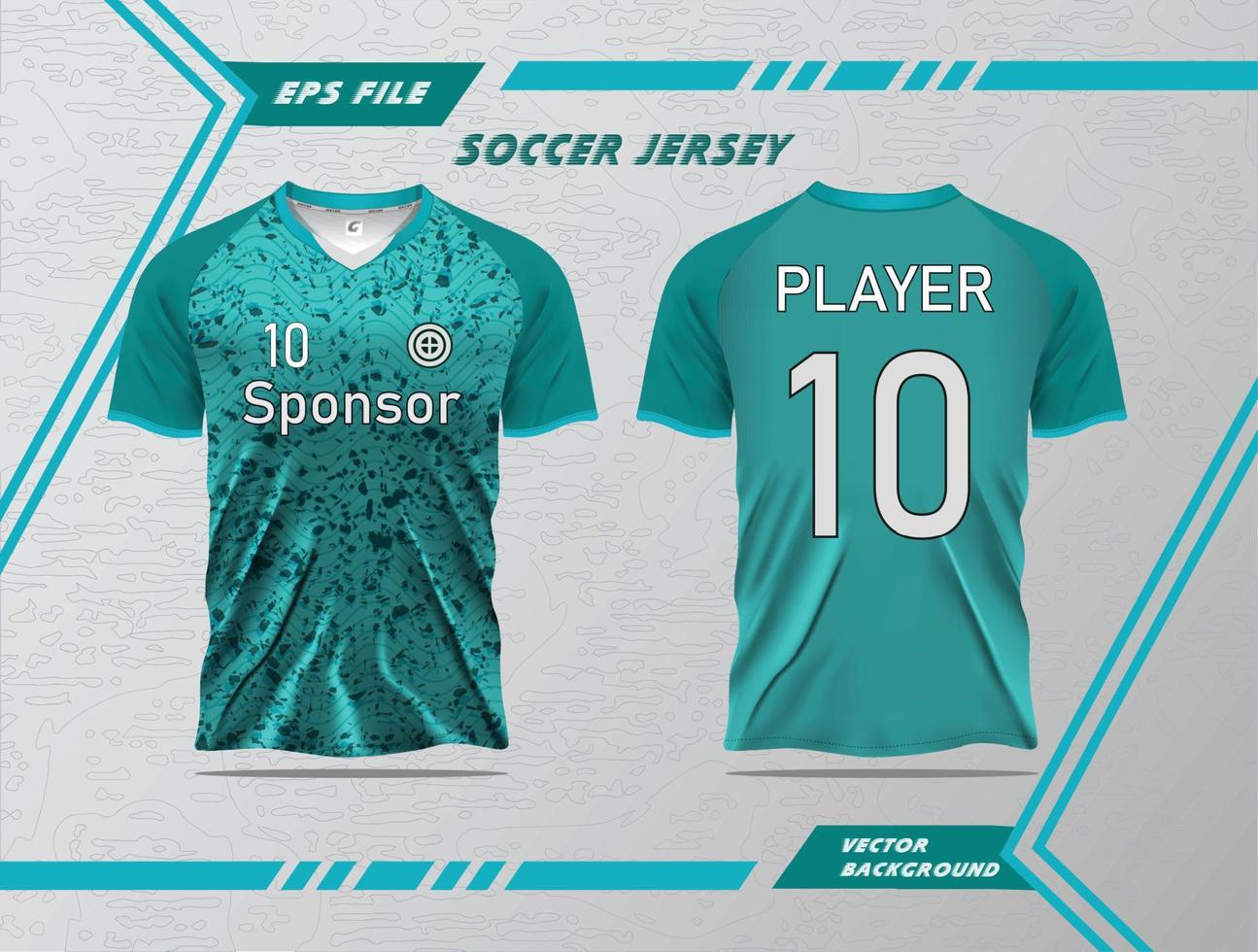 T-shirt sport design template, soccer jersey template sport t-shirt design with unique concept vector