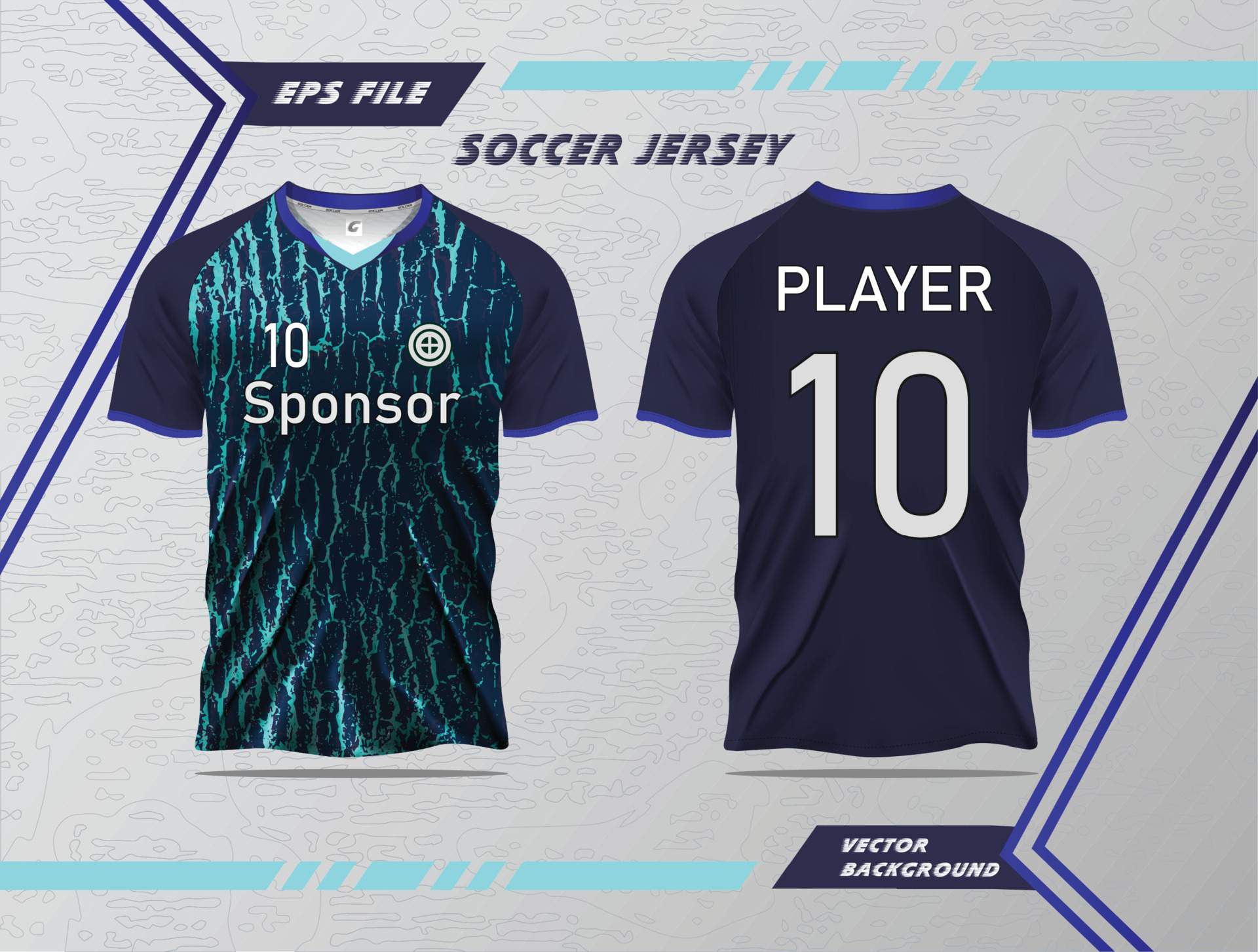 Tshirt sport design template, soccer jersey template sport tshirt design with unique concept