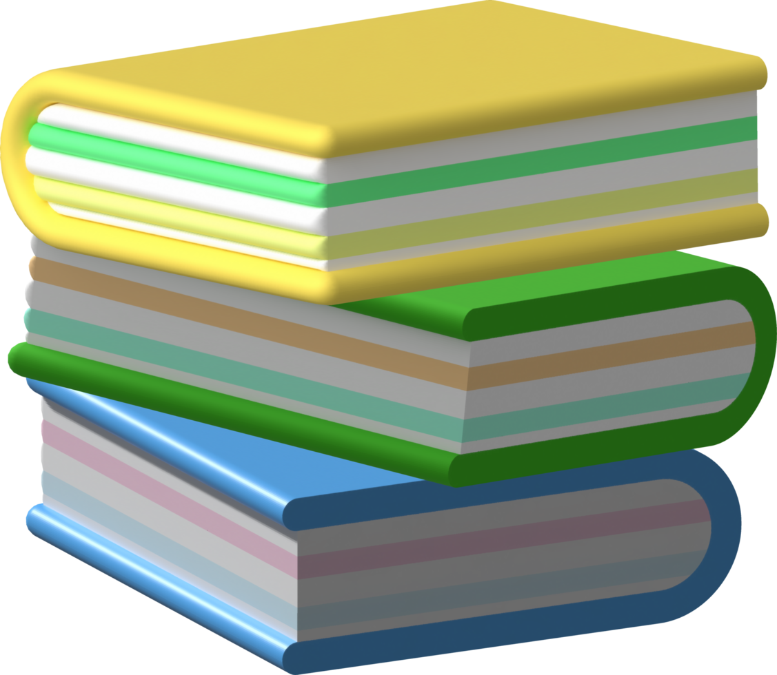 3d ilustración libro símbolo icono png