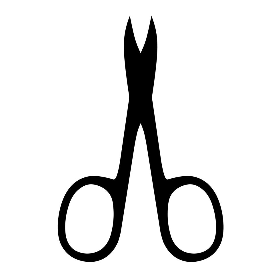 Nail scissors icon vector illustration. Isolated on a white background