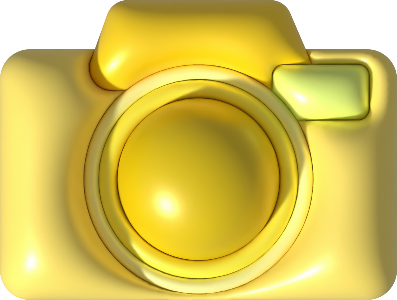 Camera icon illustration 3D for design work png