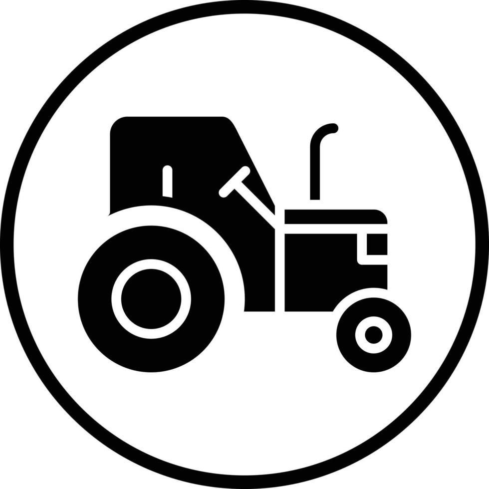 diseño de icono de vector de tractor