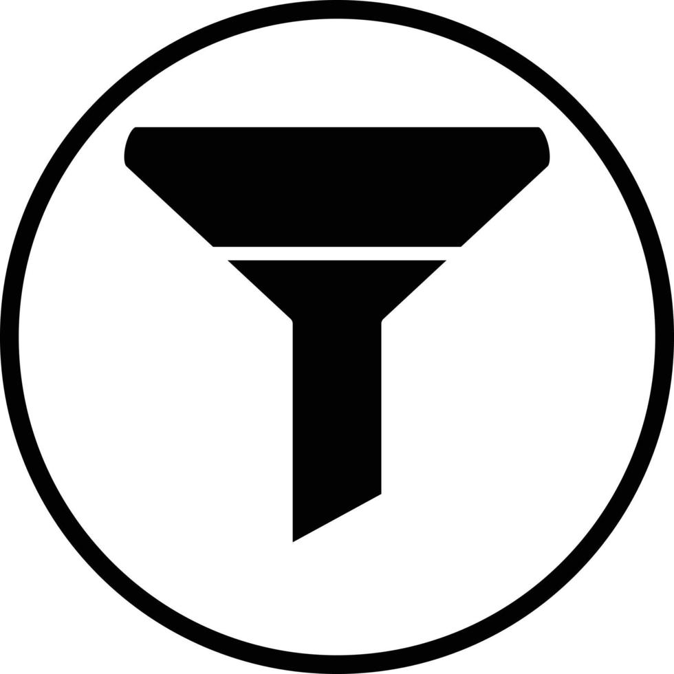 Funnel Vector Icon Design
