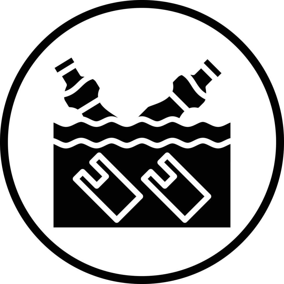 Water Pollution Vector Icon Design