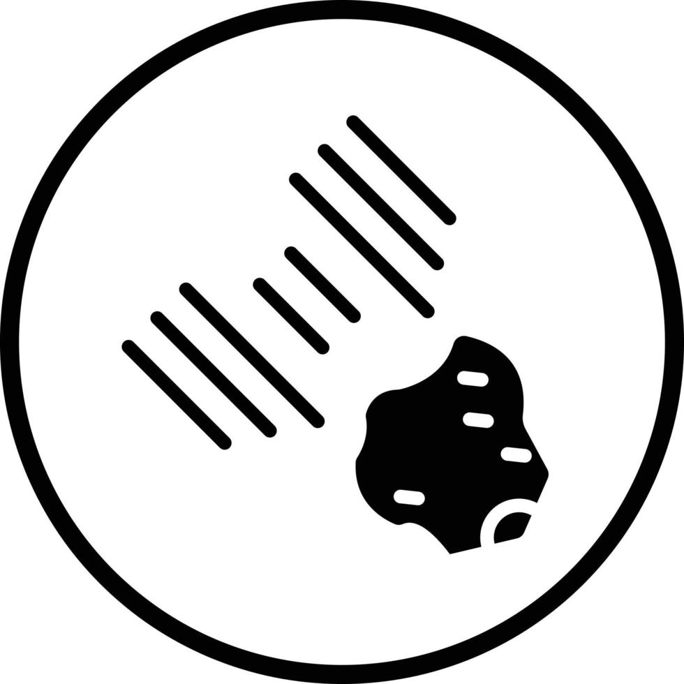 Meteorites Vector Icon Design