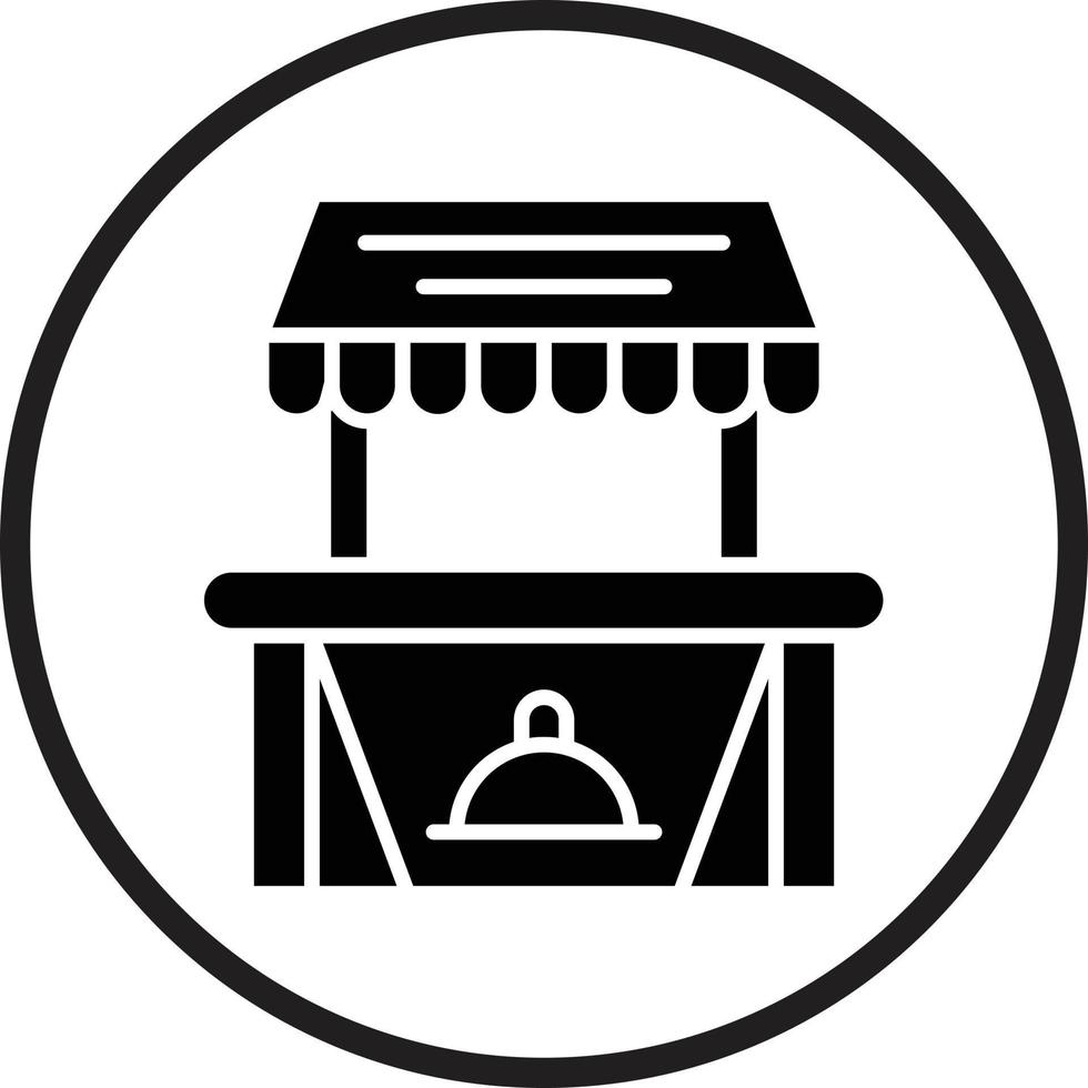 Food Stall Vector Icon Design