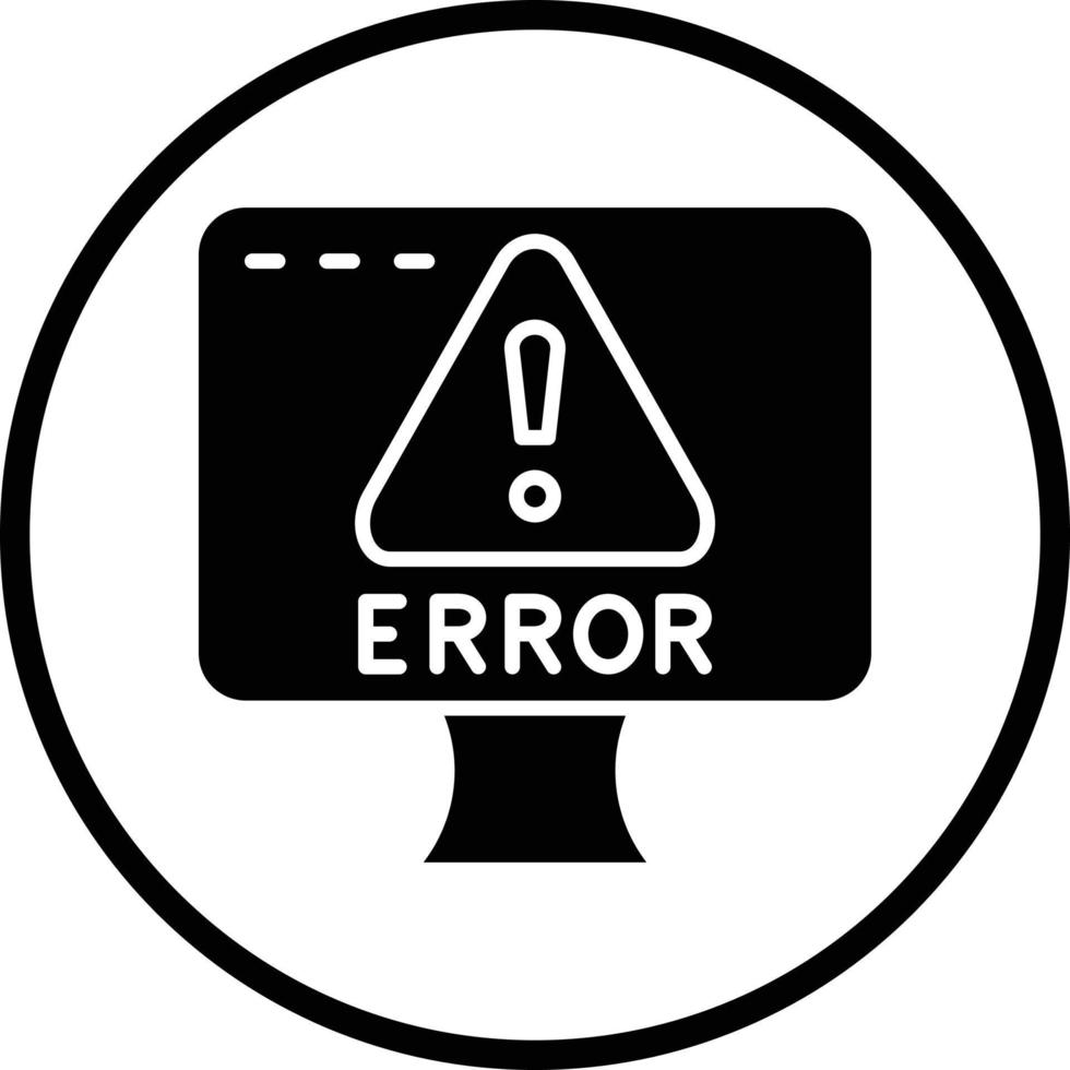 diseño de icono de vector de error