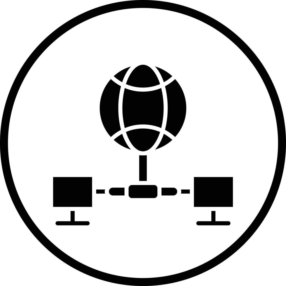 Global Network Vector Icon Design