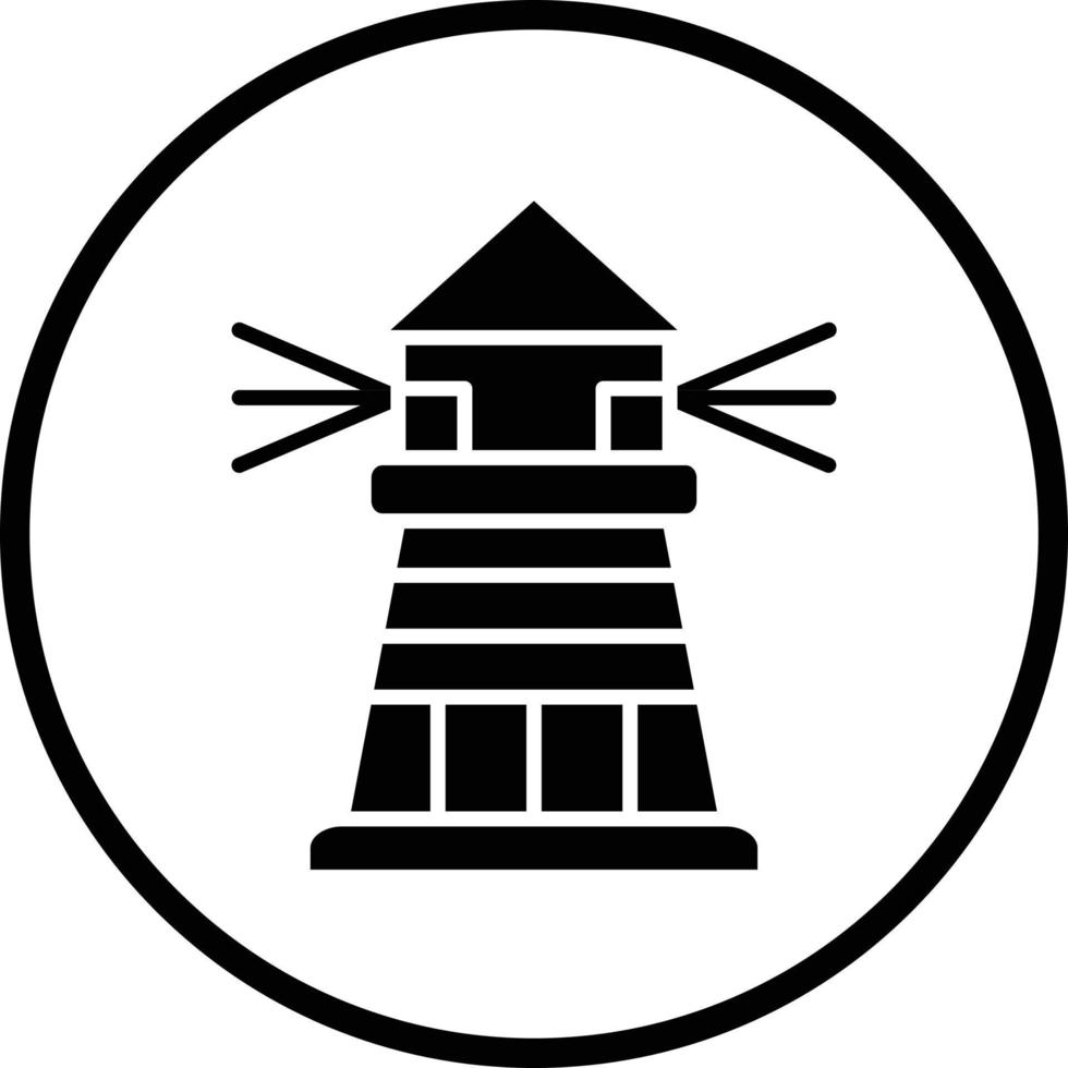 Lighthouse Vector Icon Design