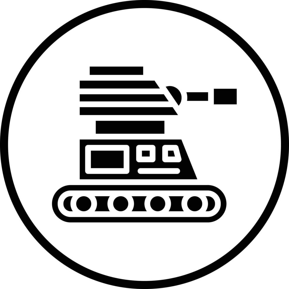 Ejército tanque vector icono diseño