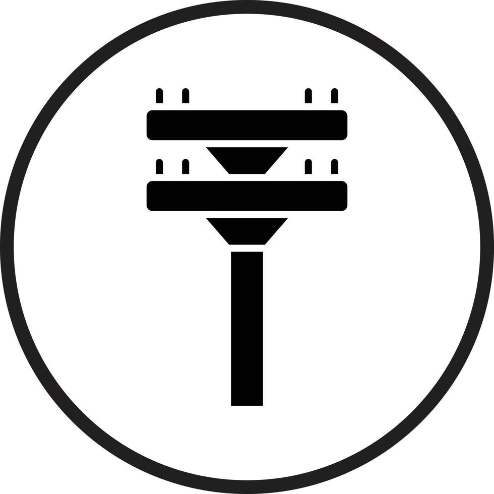 Electric Pole Vector Icon Design