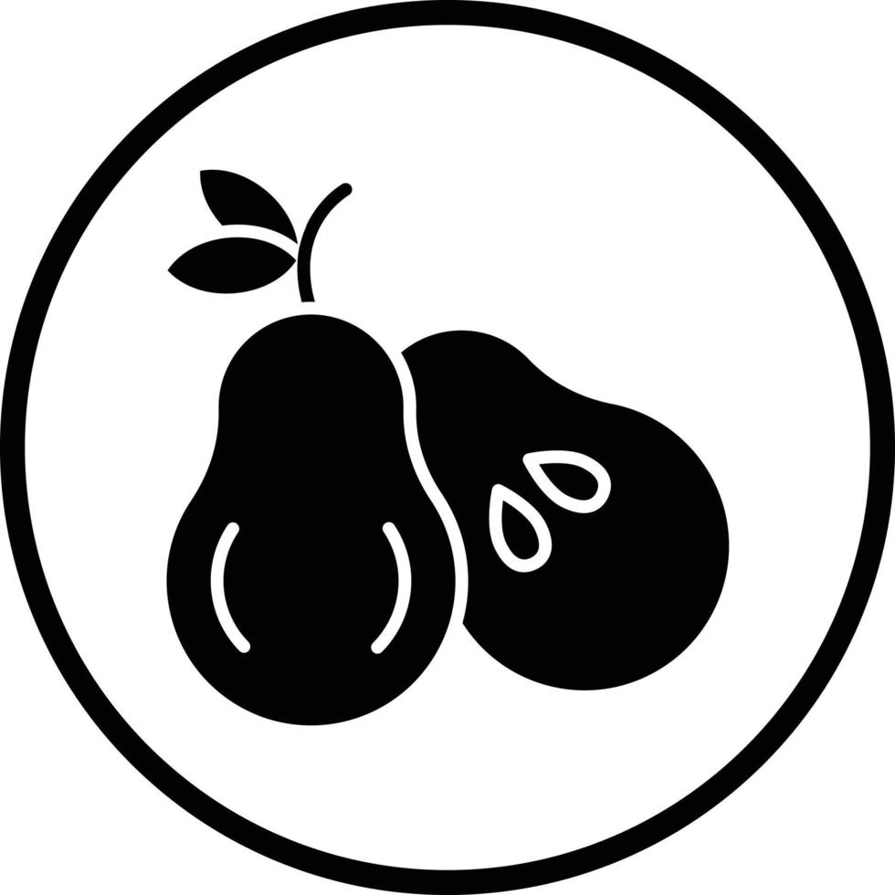 Pear Vector Icon Design