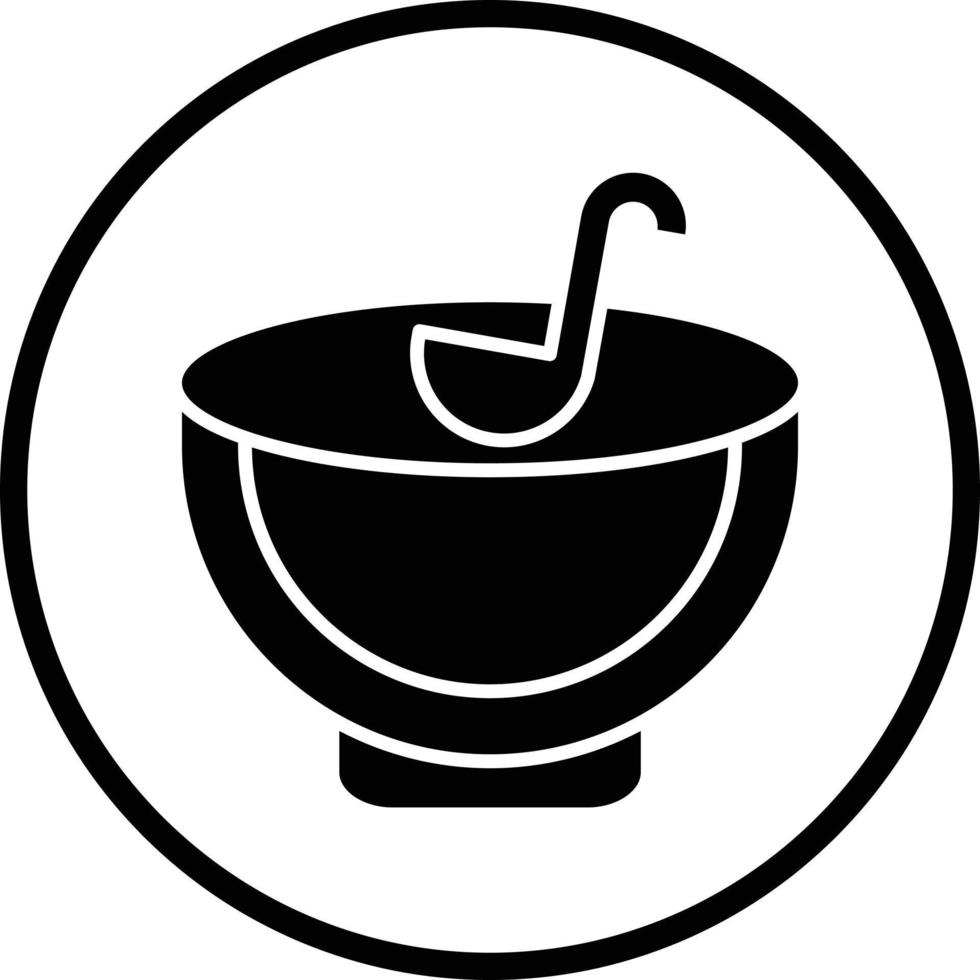 Punch Bowl Vector Icon Design