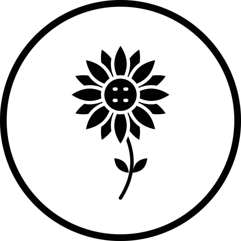 Sunflower Vector Icon Design