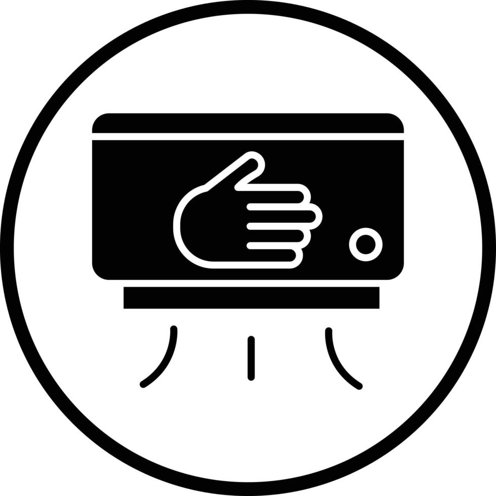 Hand Dryer Vector Icon Design