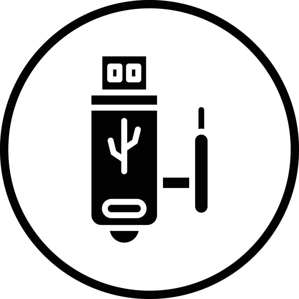 USB Wifi Vector Icon Design