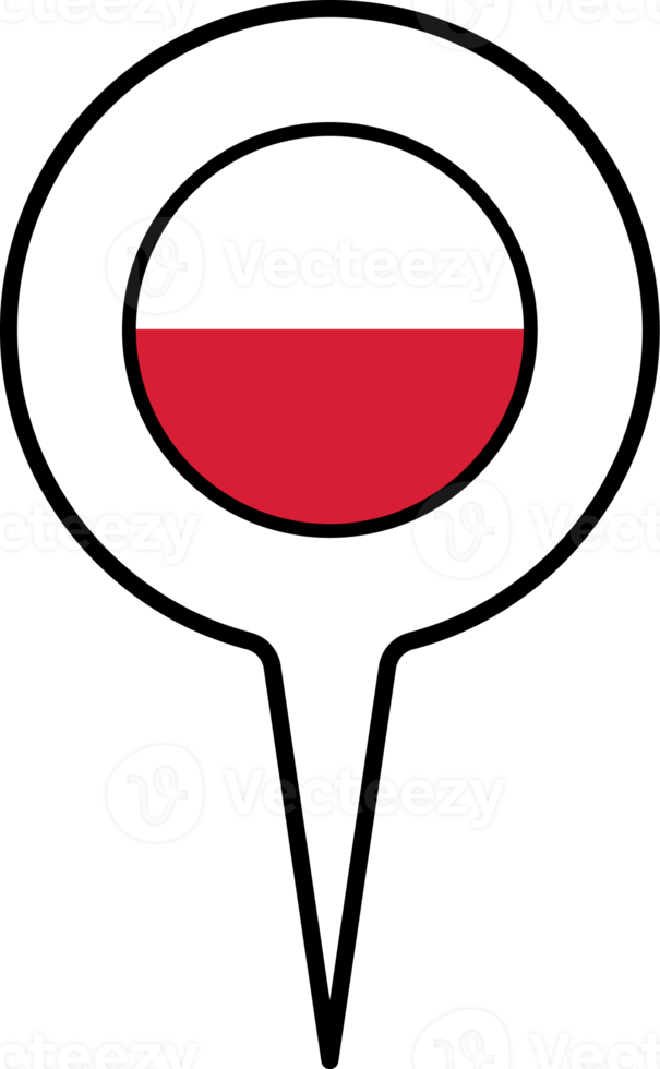 Poland flag Map pointer icon. png
