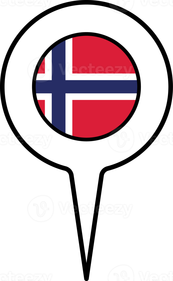 Norway flag Map pointer icon. png