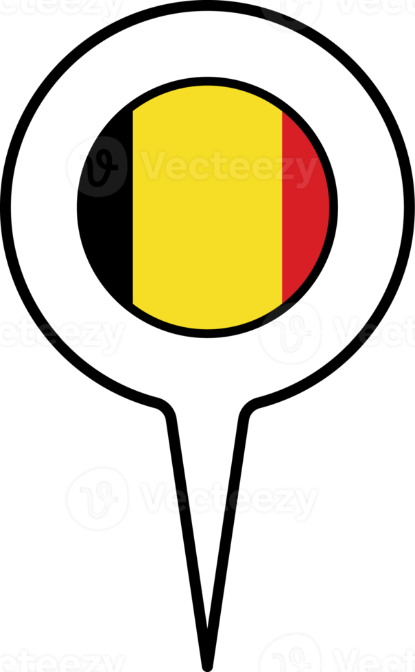 Bélgica bandera mapa puntero icono. png