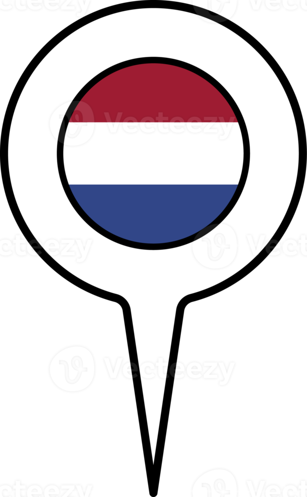 Nederland vlag kaart wijzer icoon. png