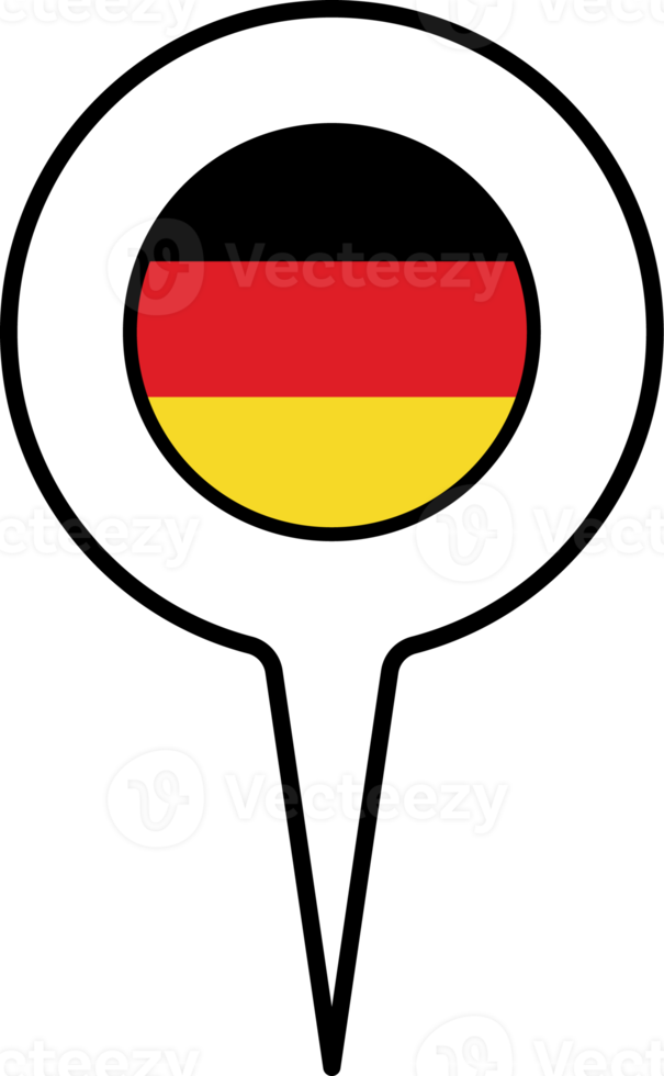 Alemania bandera mapa puntero icono. png